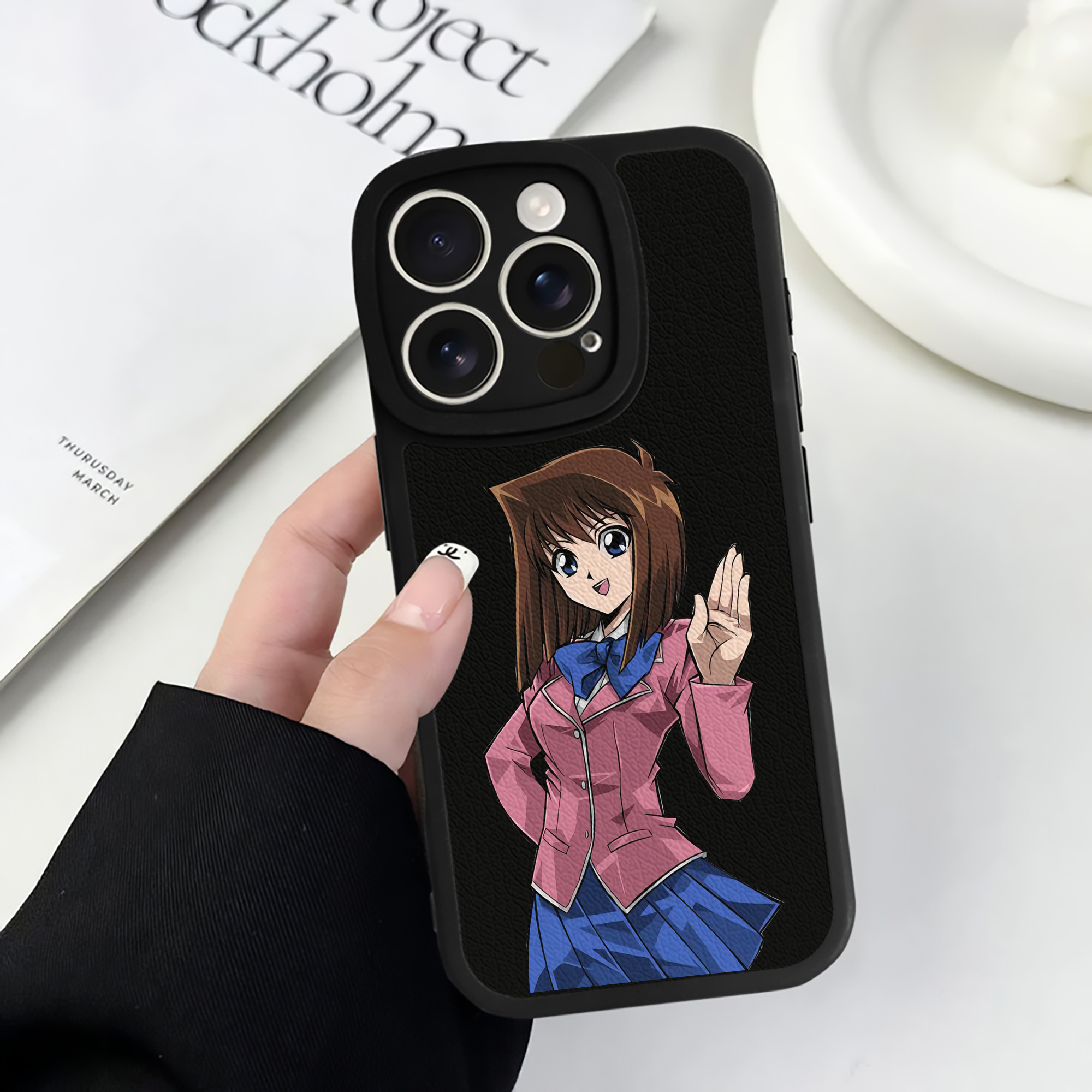 遊☆戯☆王 Yu-Gi-Oh! 【iPhone 16シリーズ対応】シリコンスマホケース（レザー調） 材質：シリコン